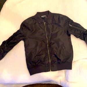 Black bomber jacket unisex